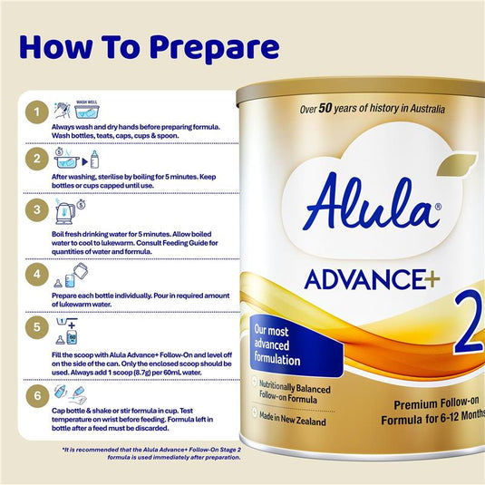 Alula Advance+ Stage 2 Follow On Formula 6-12 Months 800g