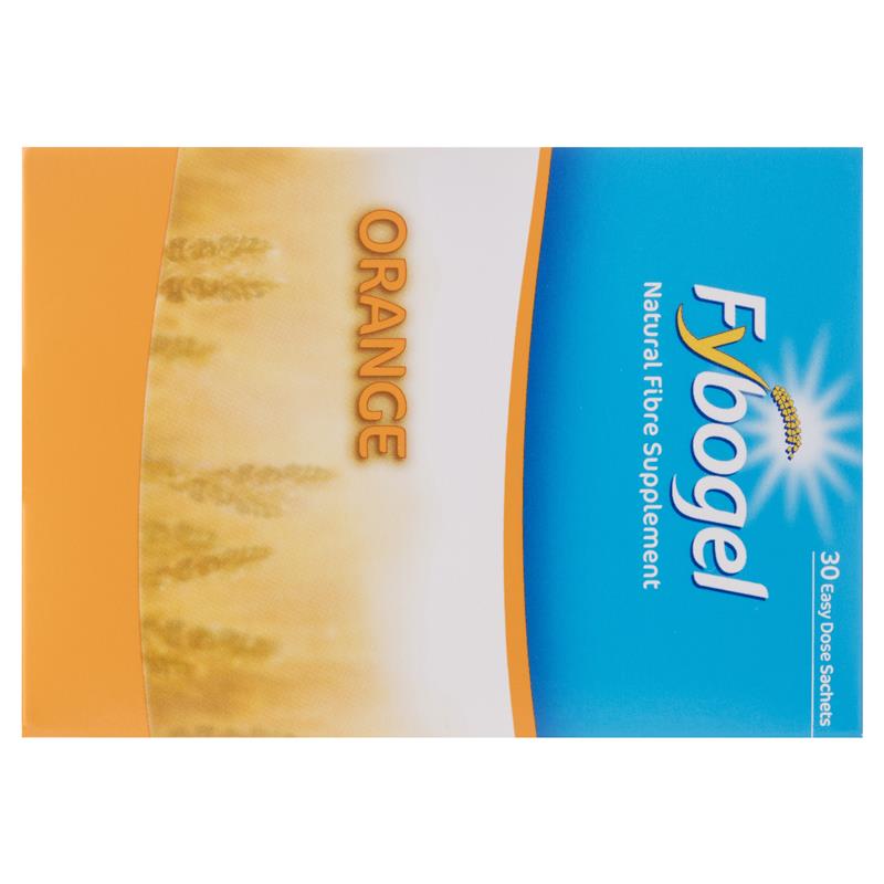 Load image into Gallery viewer, Fybogel Fibre Constipation Relief Supplement Sachets Orange 30 pack
