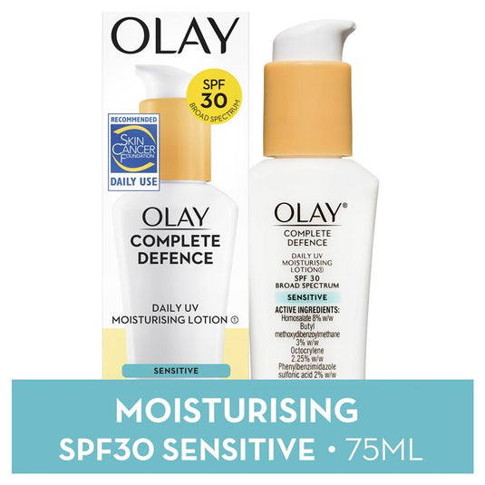 Olay Complete Defence Daily UV Moisturising Lotion Sensitive SPF 30 75mL