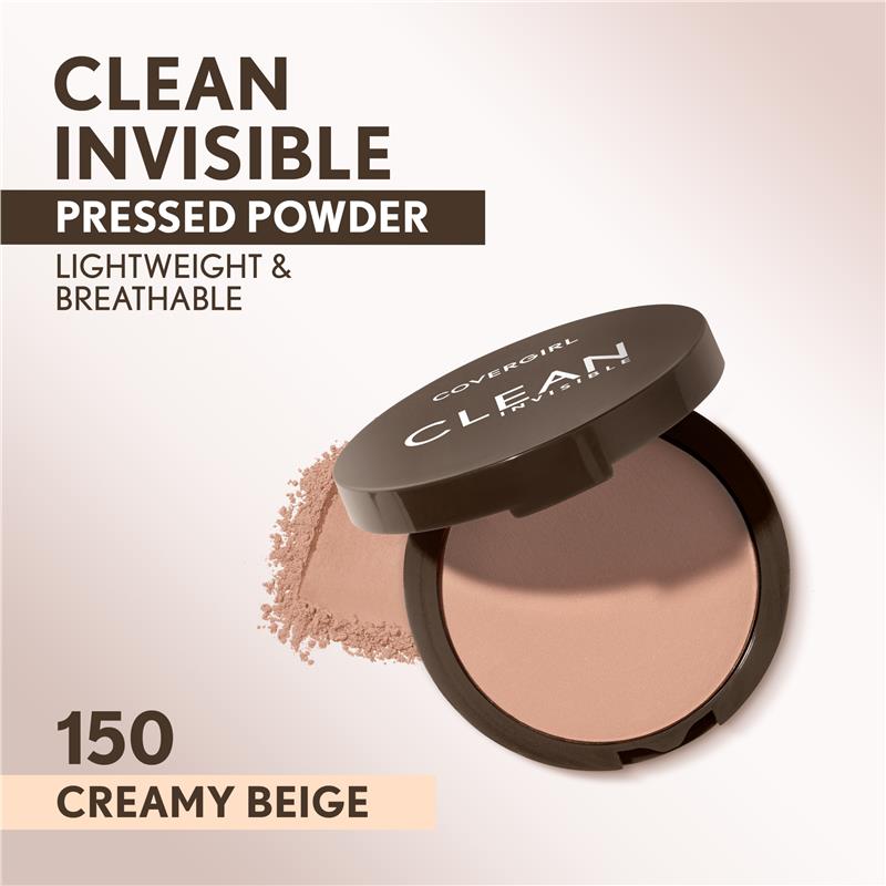 Load image into Gallery viewer, Covergirl Clean Invisible Pressed Powder 150 Creamy Beige 11g
