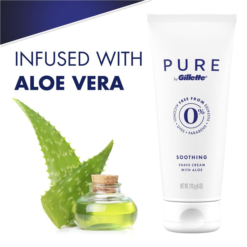 Load image into Gallery viewer, Gillette Pure Shave Cream for Men 170g
