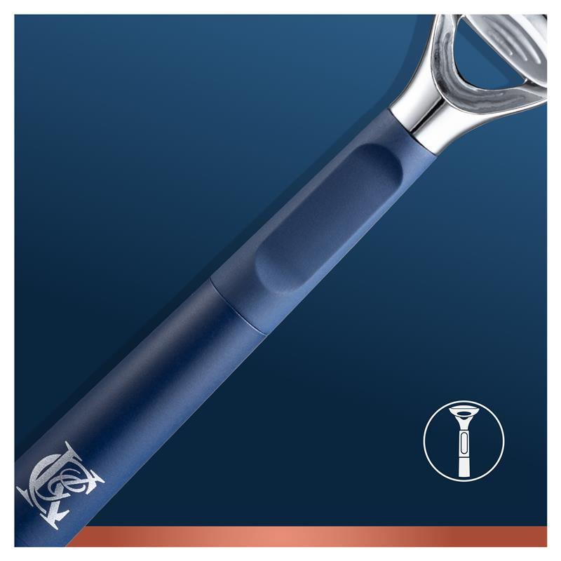 Load image into Gallery viewer, King C Gillette Neck Razor + 1 Razor Blade Refill
