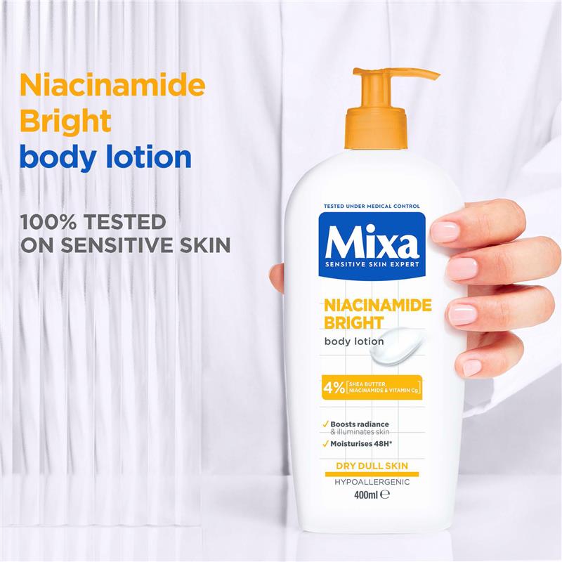 Load image into Gallery viewer, Mixa Niacinamide Bright Body Lotion 250ml
