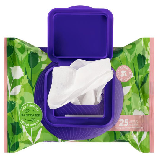 Swisspers Eco Sensitive Biodegradable Facial Wipes Twin Pack 2 x 25 Wipes
