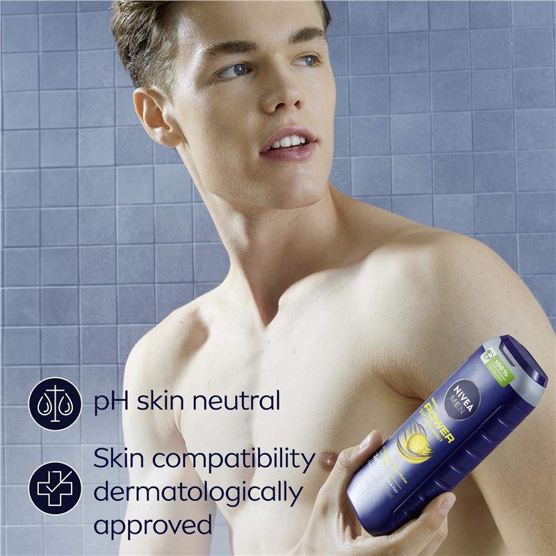 Load image into Gallery viewer, NIVEA MEN Power Refresh 3-IN-1 Shower Gel Body Wash 500ml
