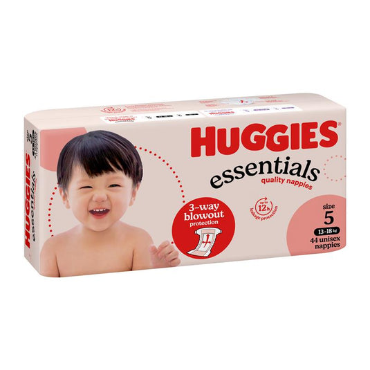 Huggies Essentials Size 5 13-18kg 44 Nappies