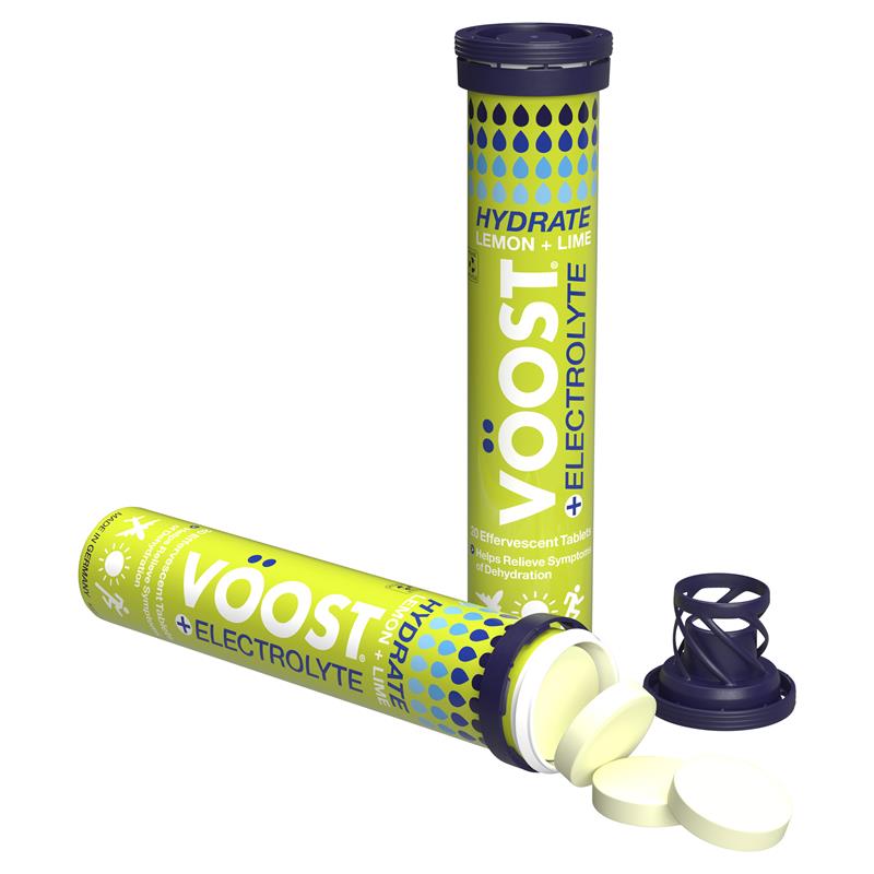 Load image into Gallery viewer, Voost Hydrate Lemon + Lime Effervescent Tablets 20 Pack
