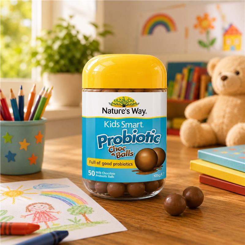 Load image into Gallery viewer, Nature's Way Kids Smart Probiotic 50 Choc Balls
