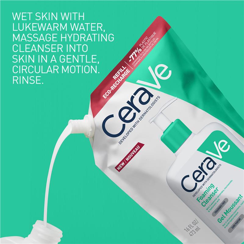 Load image into Gallery viewer, CeraVe Foaming Cleanser Eco-Recharge Refill 473ml
