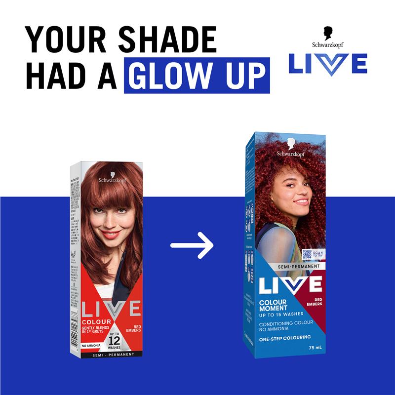 Load image into Gallery viewer, Schwarzkopf LIVE Colour Red Embers Semi Permanent 75ml
