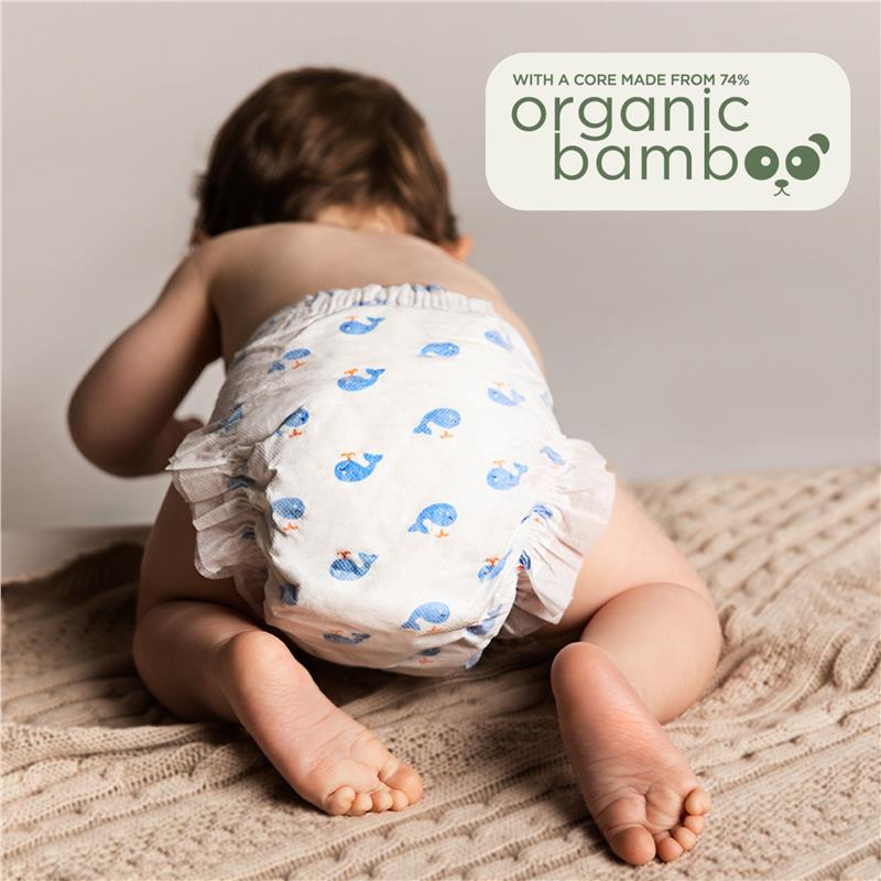 Load image into Gallery viewer, Tooshies Eco Nappies with Organic Bamboo Size 3 Crawler 6-11kg, 44 Pack
