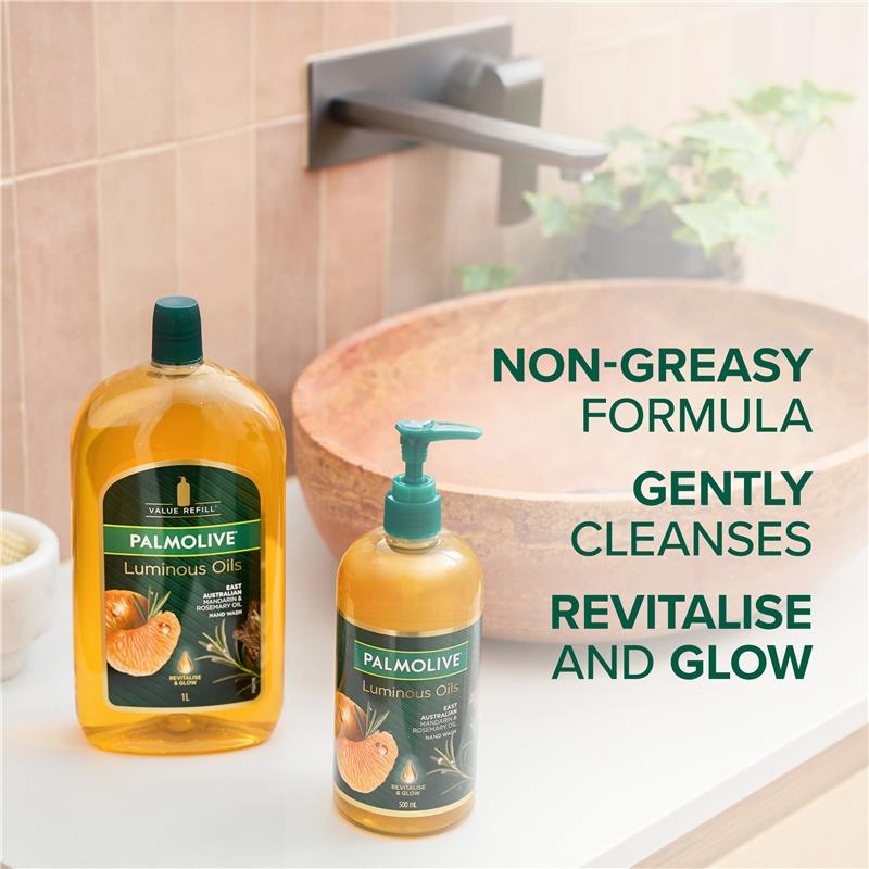 Load image into Gallery viewer, Palmolive Luminous Oils Hand Wash Refill Mandarin &amp; Rosemary Oil 1L
