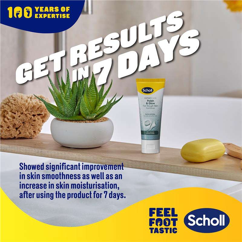 Load image into Gallery viewer, Scholl ExpertCare Polish &amp; Glow Foot Scrub 75ml

