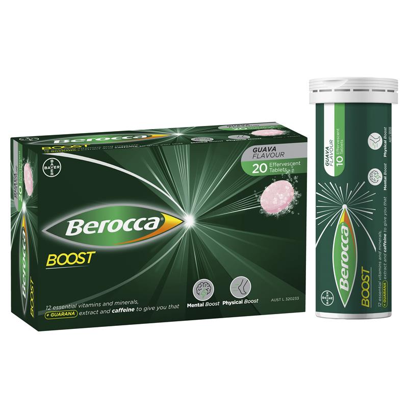 Load image into Gallery viewer, Berocca Boost 20 Effervescent Tablets
