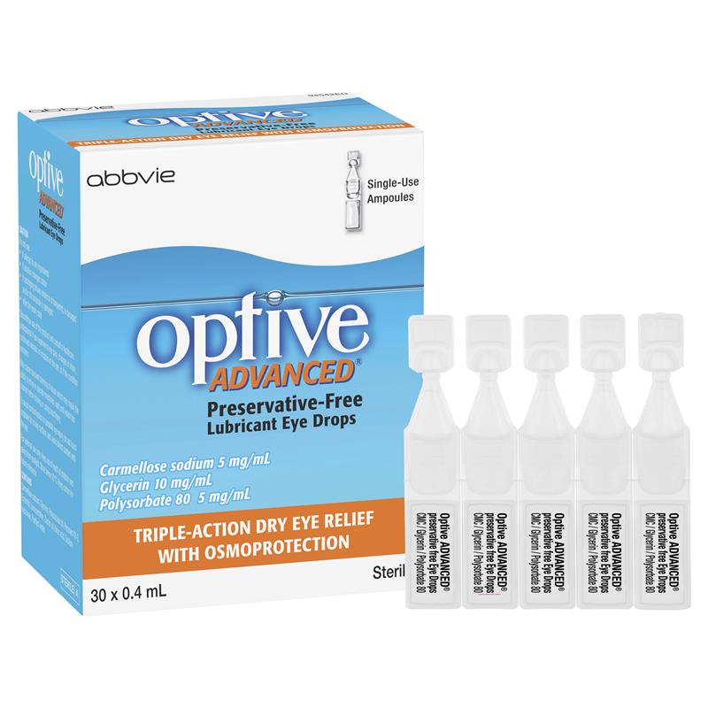 Load image into Gallery viewer, Optive Advanced Lubricant Eye Drops 30 x 0.4mL
