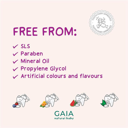 Gaia Natural Baby Probiotic Toothpaste Berry Burst 50g