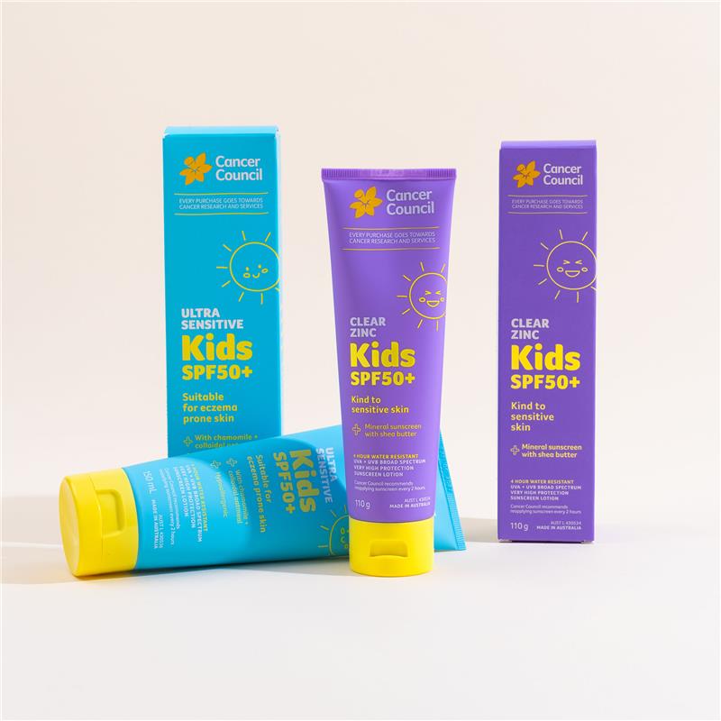 Load image into Gallery viewer, Cancer Council SPF50+ Ultra Sensitive Kids 150ml

