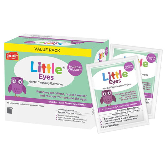 Little Eyes Cleansing Wipes 60 Exclusive Size