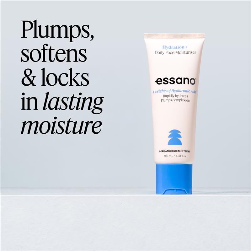Load image into Gallery viewer, Essano Hydration Daily Facial Moisturiser with Rosehip and Hyaluronic Acid Tube 100ml
