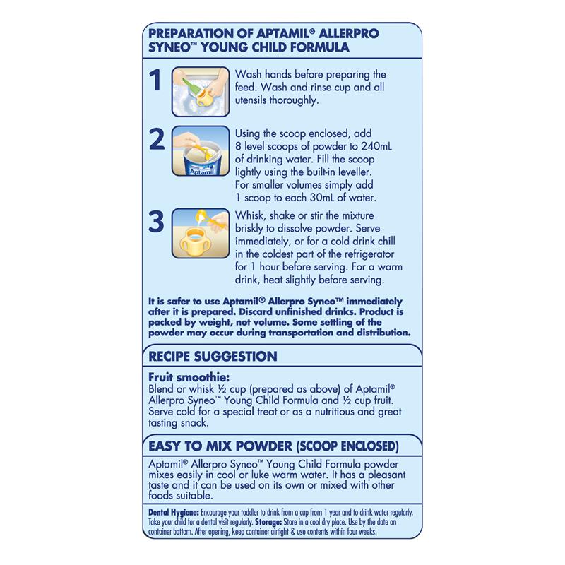 Load image into Gallery viewer, Aptamil AllerPro Syneo 3 Allergy Premium Toddler Milk Drink From 1 Year 900g

