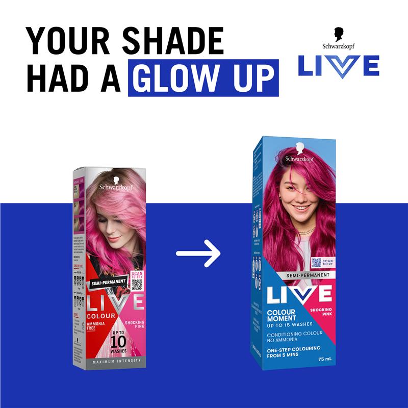Load image into Gallery viewer, Schwarzkopf LIVE Colour Shocking Pink Semi Permanent 75ml
