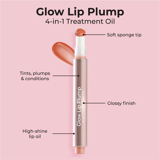 MCoBeauty Glow Lip Plump 4-in-1 Treatment Oil Gigi Nude Peach