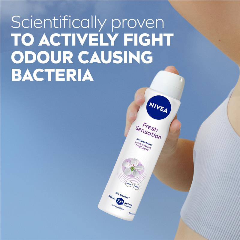 Load image into Gallery viewer, NIVEA for Women Deodorant Fresh Sensation 72hr 250ml

