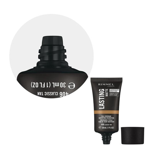 Rimmel Lasting Matte Foundation 406 Classic Tan