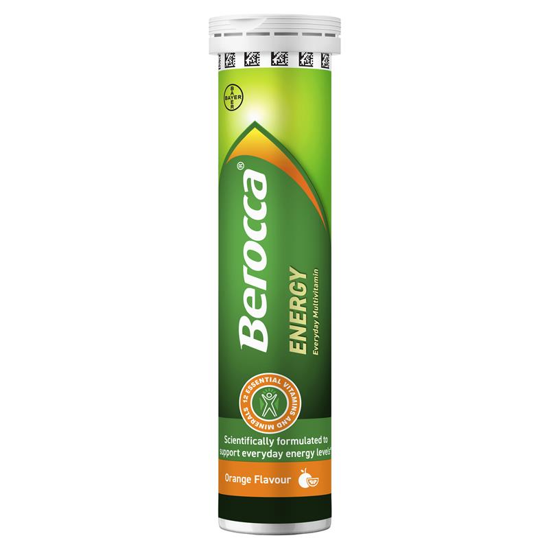 Load image into Gallery viewer, Berocca Energy Orange 60 Effervescent Tablets Exclusive Size
