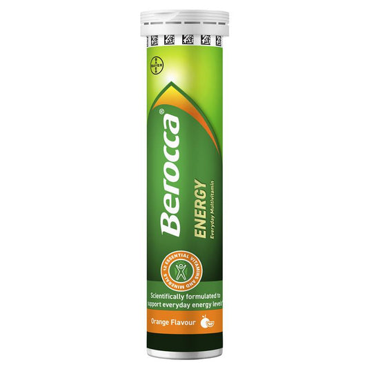 Berocca Energy Orange 60 Effervescent Tablets Exclusive Size