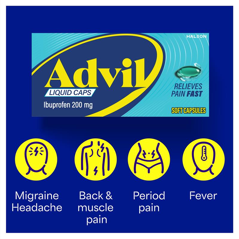Load image into Gallery viewer, Advil Ibuprofen Pain Relief 40 Liquid Capsules
