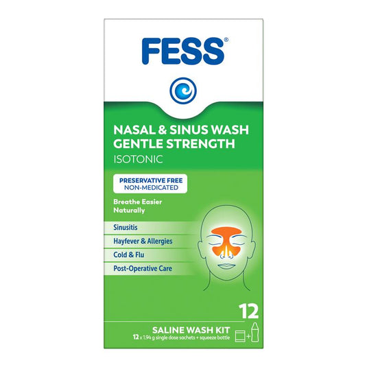 Fess Nasal & Sinus Wash Kit 12 Sachets