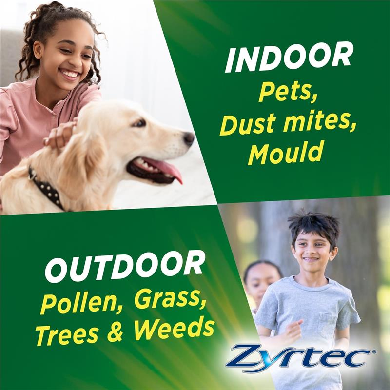 Load image into Gallery viewer, Zyrtec Kids Antihistamine Allergy &amp; Hayfever Chewable Tablet Grape 30 Pack
