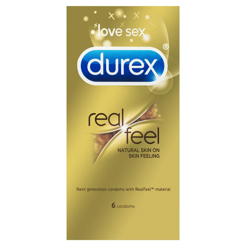 Load image into Gallery viewer, Durex Real Feel Condoms 6 Pack
