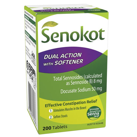 Senokot Dual Action 200 Tablets