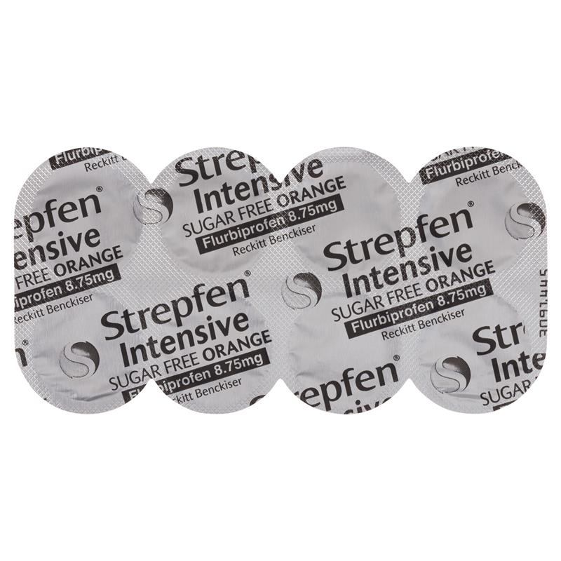 Load image into Gallery viewer, Strepfen Intensive Sugar Free Orange 16 Lozenges
