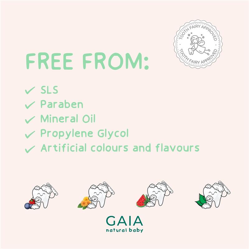 Load image into Gallery viewer, Gaia Natural Baby Probiotic Toothpaste Mild Mint 50g

