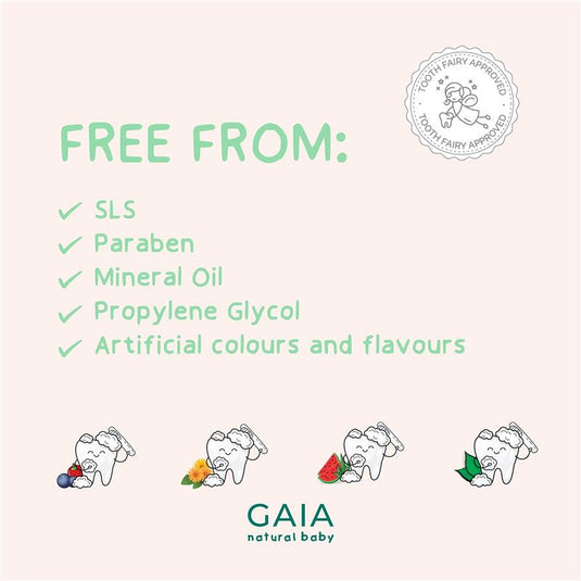 Gaia Natural Baby Probiotic Toothpaste Mild Mint 50g