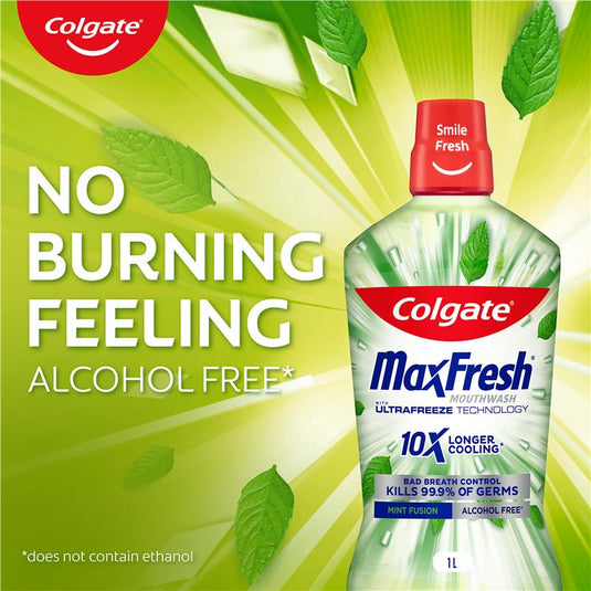 Colgate Mouthwash Max Fresh Mint Fusion 1L
