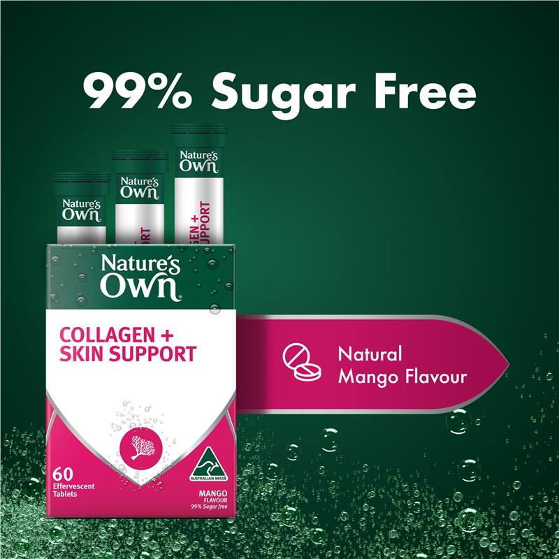 Load image into Gallery viewer, Nature's Own Collagen + Skin Support Effervescent 60 Tablets

