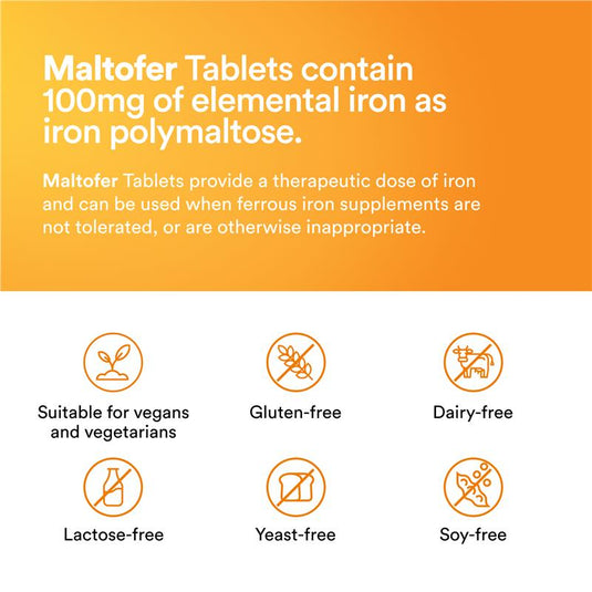Maltofer Oral Iron 100mg 30 Tablets