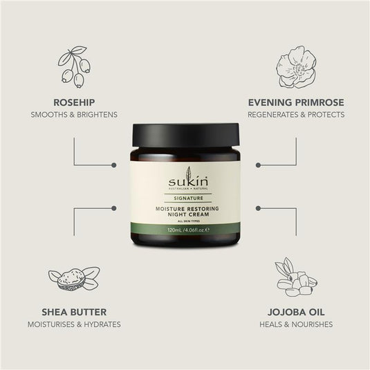 Sukin Moisture Restoring Night Cream 120ml