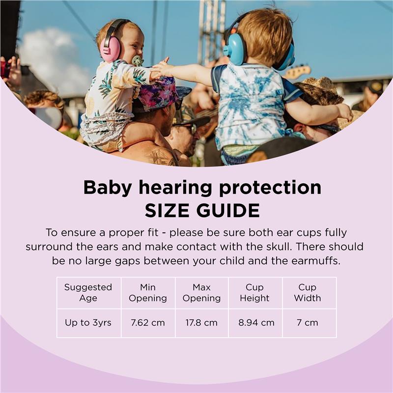 Load image into Gallery viewer, Banz Ear Muffs Mini 3+ Months to 2 Years Petal Pink
