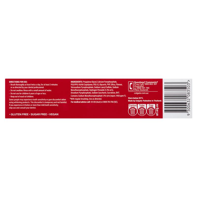 Load image into Gallery viewer, Colgate Toothpaste Optic White Stain Fighter Teeth Whitening Enamel Care 140g
