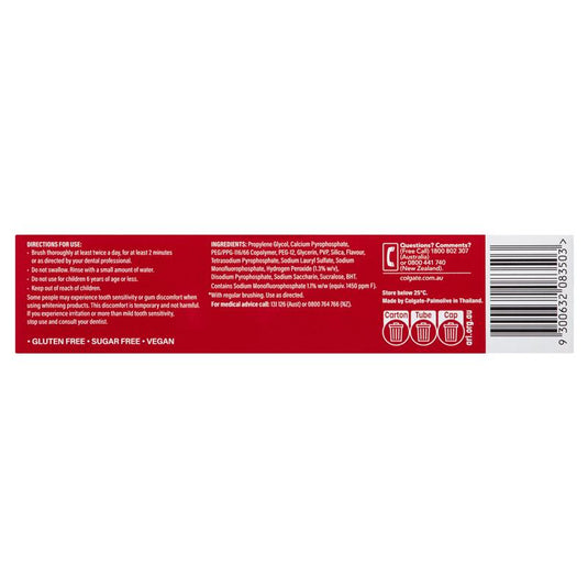 Colgate Toothpaste Optic White Stain Fighter Teeth Whitening Enamel Care 140g