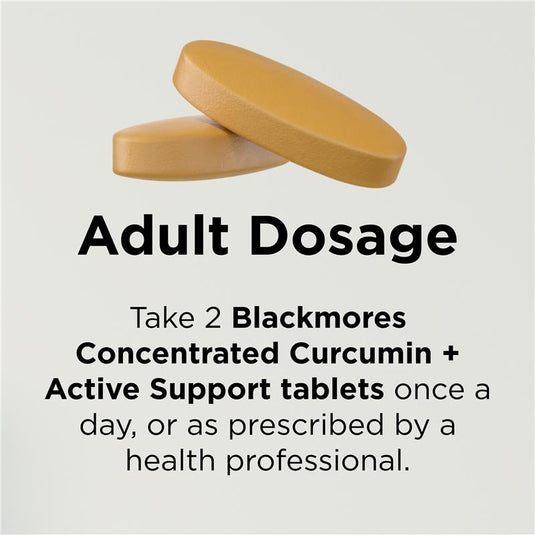 Blackmores Concentrated Curcumin + Active Support 120 Tablets