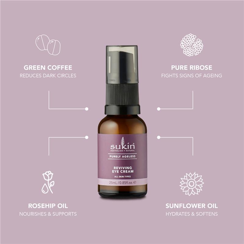 Load image into Gallery viewer, Sukin Purely Ageless Reviving Eye Cream 25ml
