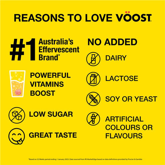 Voost Magnesium + Muscle Support Lemon Effervescent 20 Pack