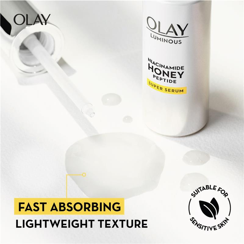 Load image into Gallery viewer, Olay Luminous Niacinamide Honey Peptide Super Serum 30ml
