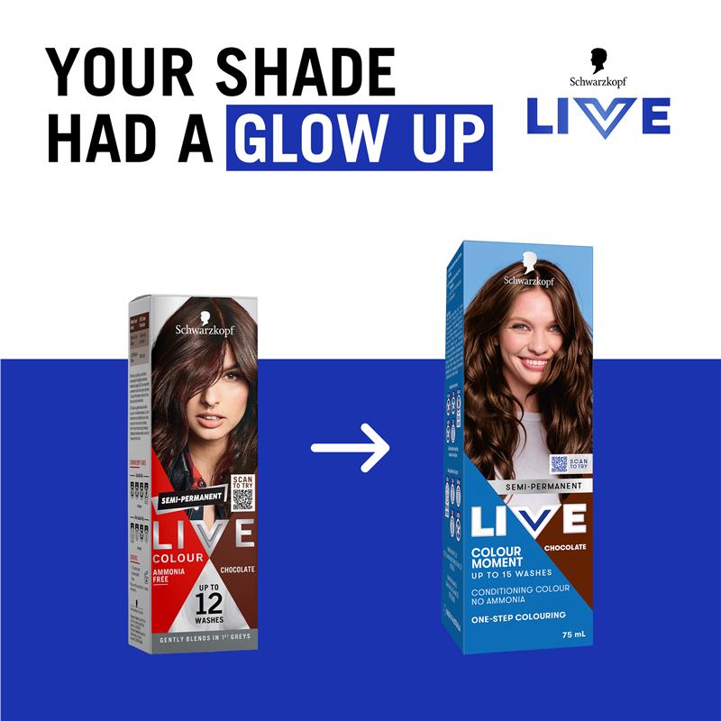 Load image into Gallery viewer, Schwarzkopf LIVE Colour Chocolate Semi Permanent 75ml
